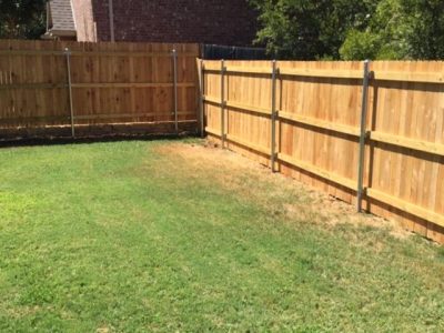 Wood Fence Installation Project